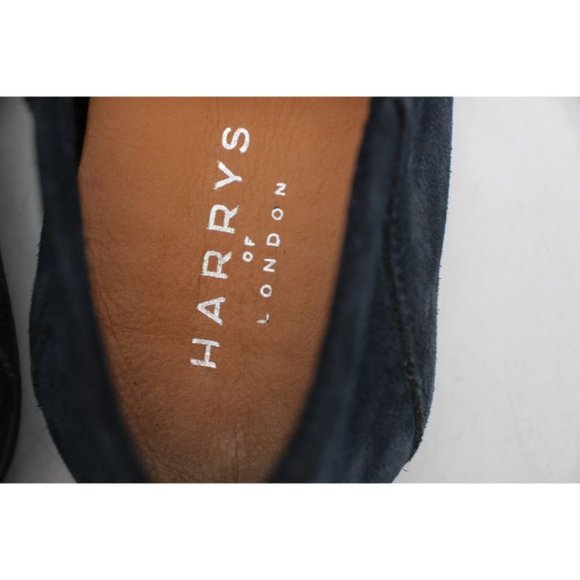 Harrys of London Tassel Loafer Men's Size 42 US 8 Navy Suede Made In Italy - Picture 13 of 13